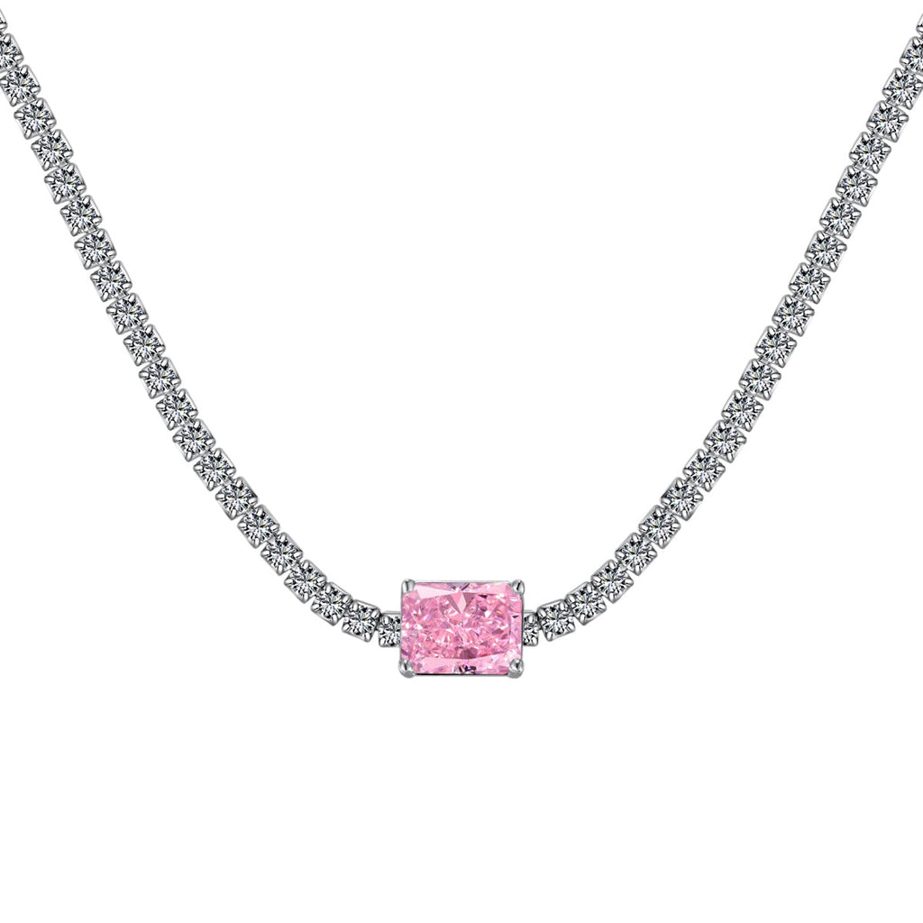 [Tonmkive Jewelry]2.0 carat Ornate Emerald Cut Necklace