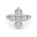 [Tonmkive Jewelry]Four-Leaf Clover Eight-Pointed Star Ring