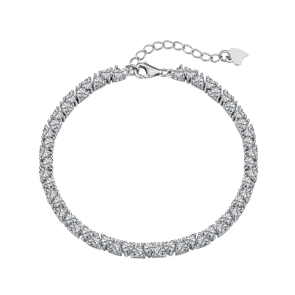 [Tonmkive Jewelry]Dazzling Romantic Heart Shape Lover Bracelet